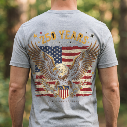 "250 Years" T-Shirt – USA 250th Anniversary 1776-2026 Patriotic Gift