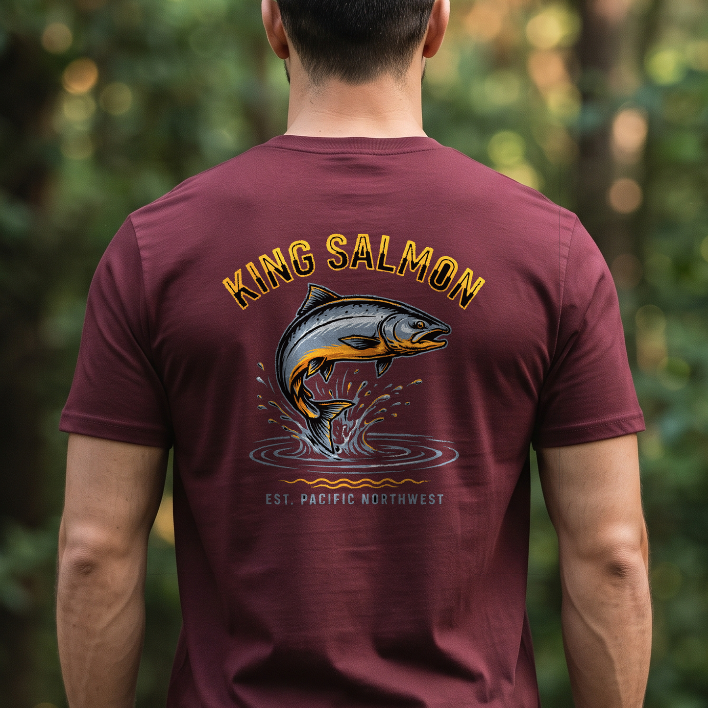 "King Salmon" T-Shirt – Fishing Angler Outdoor Gift for Fishermen