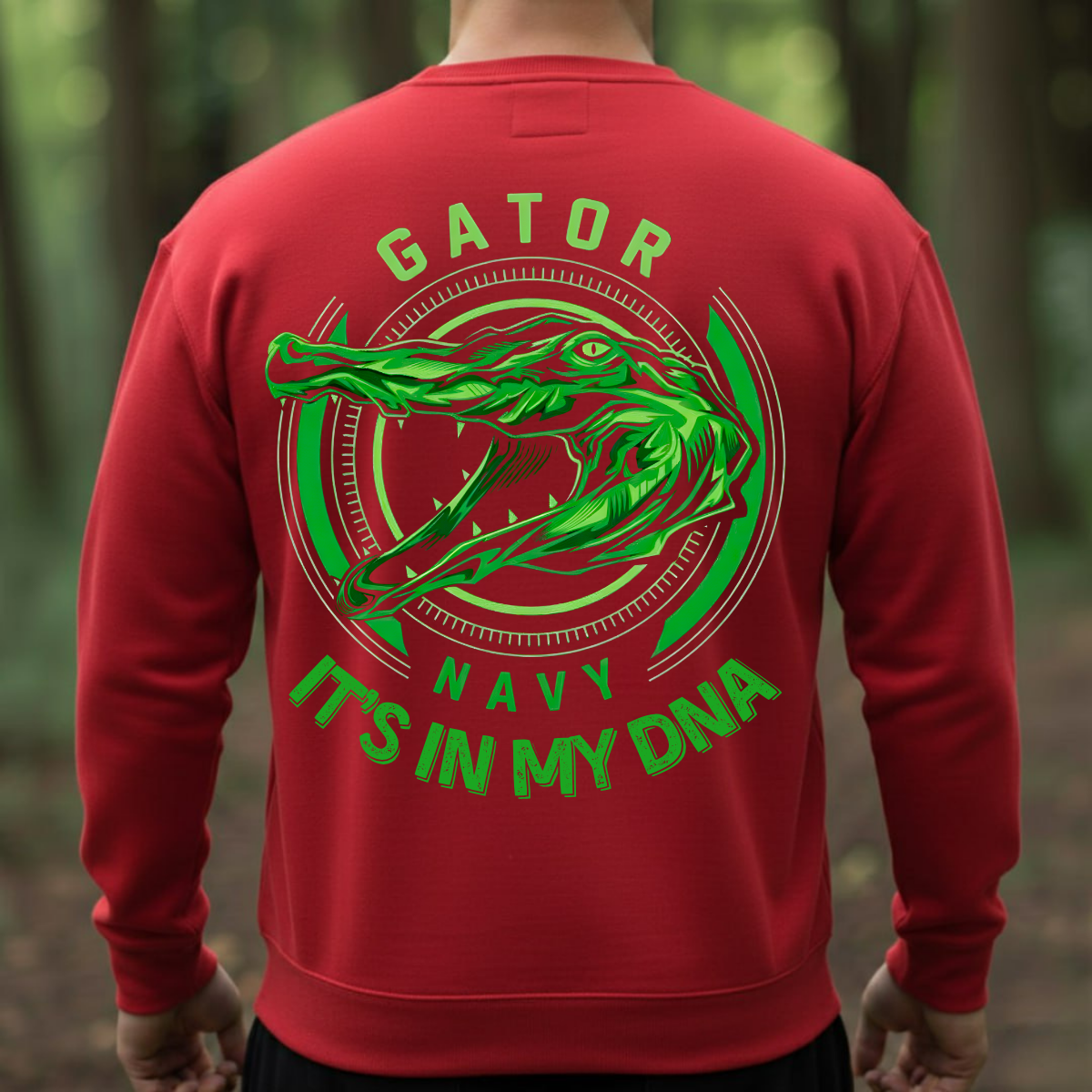 Gator Navy Shirt – It’s In My DNA – US Navy Alligator Pride Veteran Tee