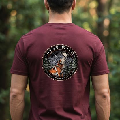 "Stay Wild" T-Shirt – Outdoor Nature Wilderness Gift for Hikers