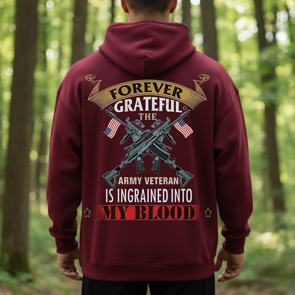 Forever Grateful Army Veteran Shirt, Sweatshirt, Hoodie – Patriotic Veteran T-Shirt for Men, Military Pride Gift, American Flag Soldier Apparel