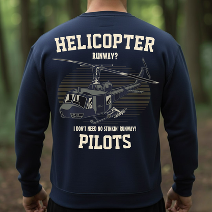 Helicopter Veteran Shirt, Sweatshirt, Hoodie – Funny Runway Quote Military Aviation Veteran Tee