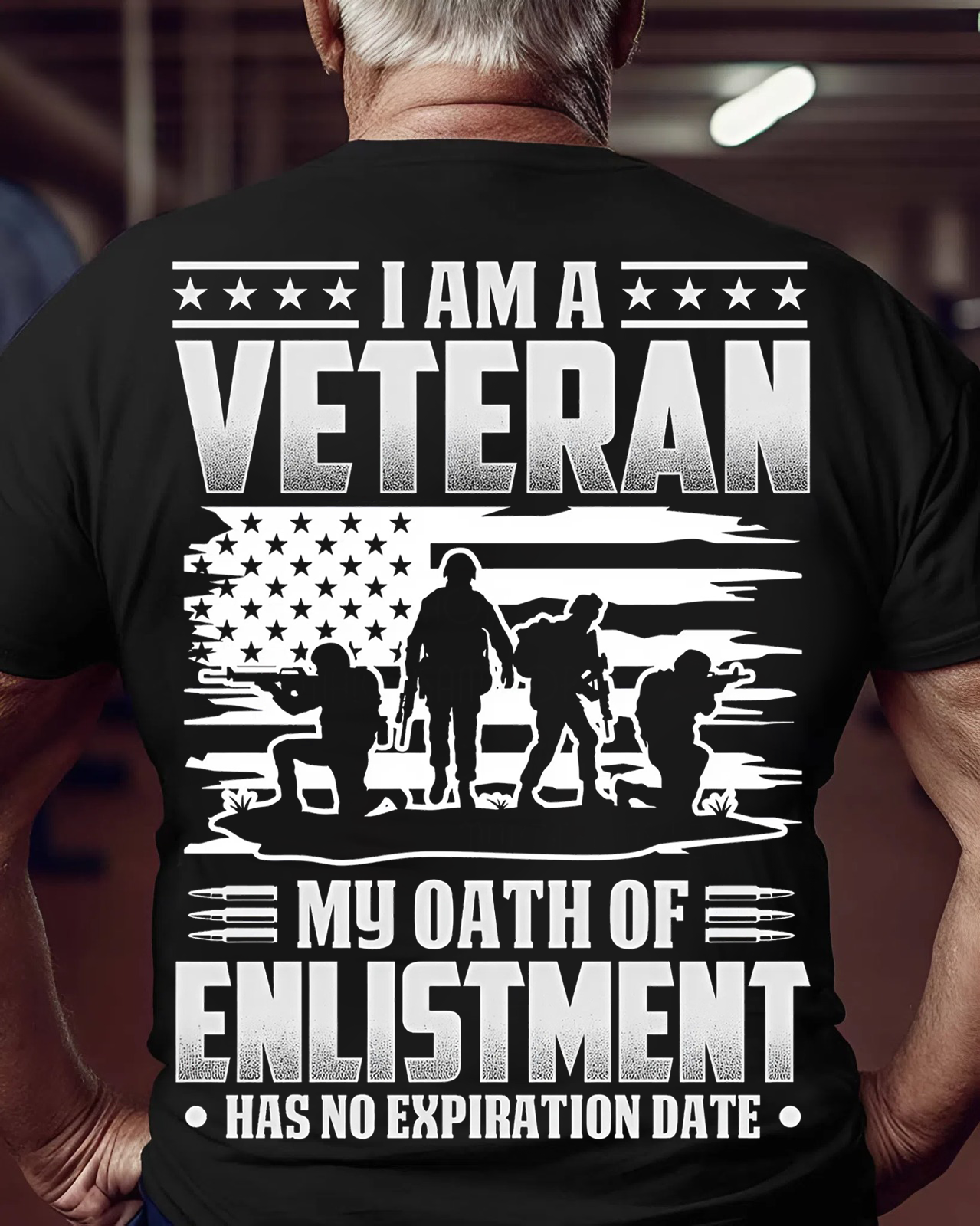 I Am a Veteran – Military Oath T-Shirt With No Expiration Date
