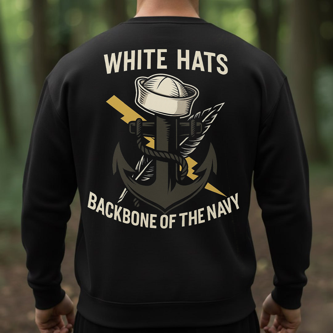 Navy Veteran White Hats Shirt, Sweatshirt, Hoodie – Backbone of the Navy Sailor Tee