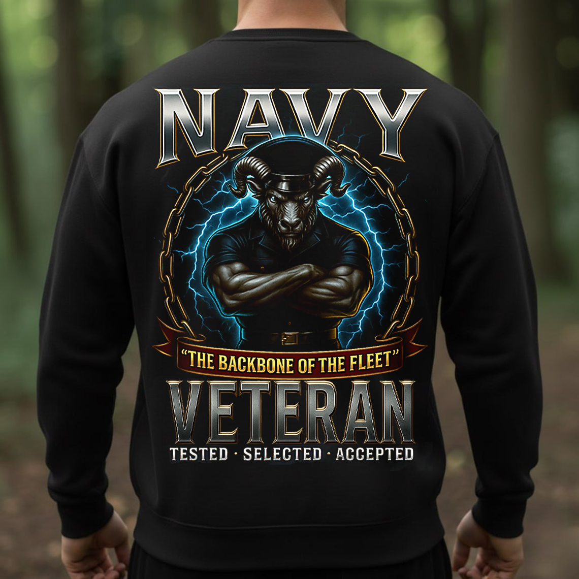 Proud Navy Veteran T-Shirt, Sweatshirt, Hoodie – Tested, Selected, Accepted Military Pride Gift
