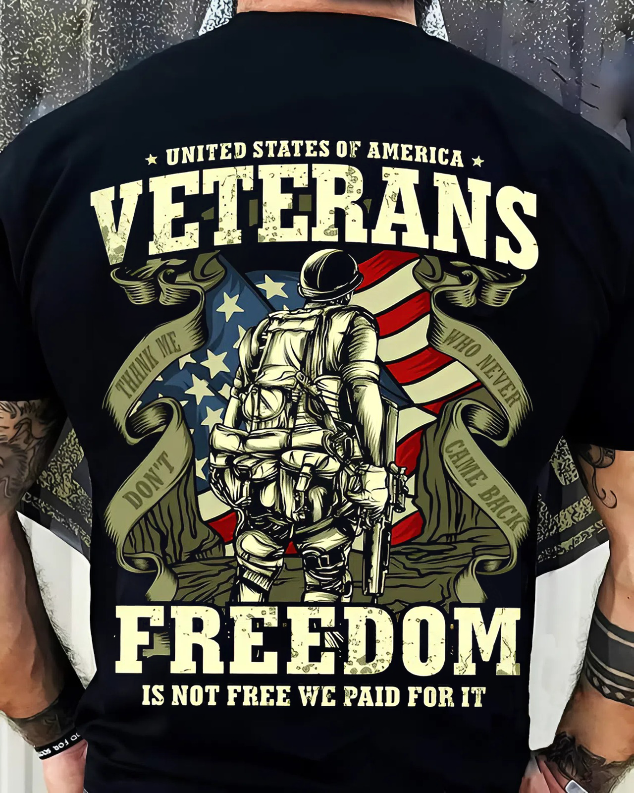 Veterans Freedom T-Shirt – Freedom Is Not Free, We Paid for It – Military Pride Tee