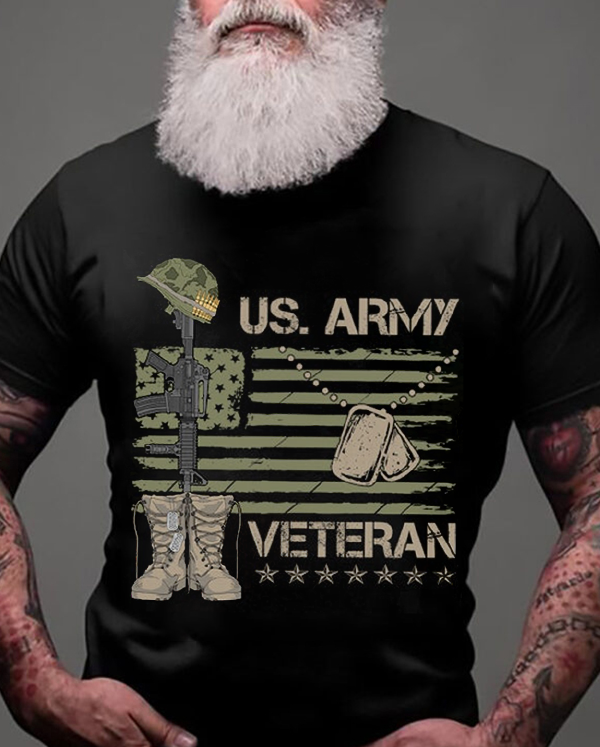 Us Army Veteran Flag Veteran T Shirt