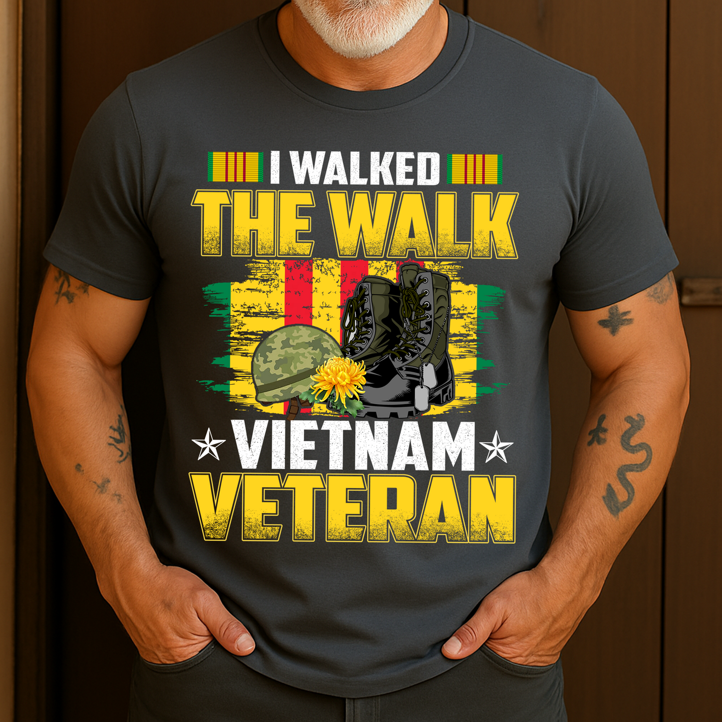I Walked The Walk Vietnam Veteran T-Shirt