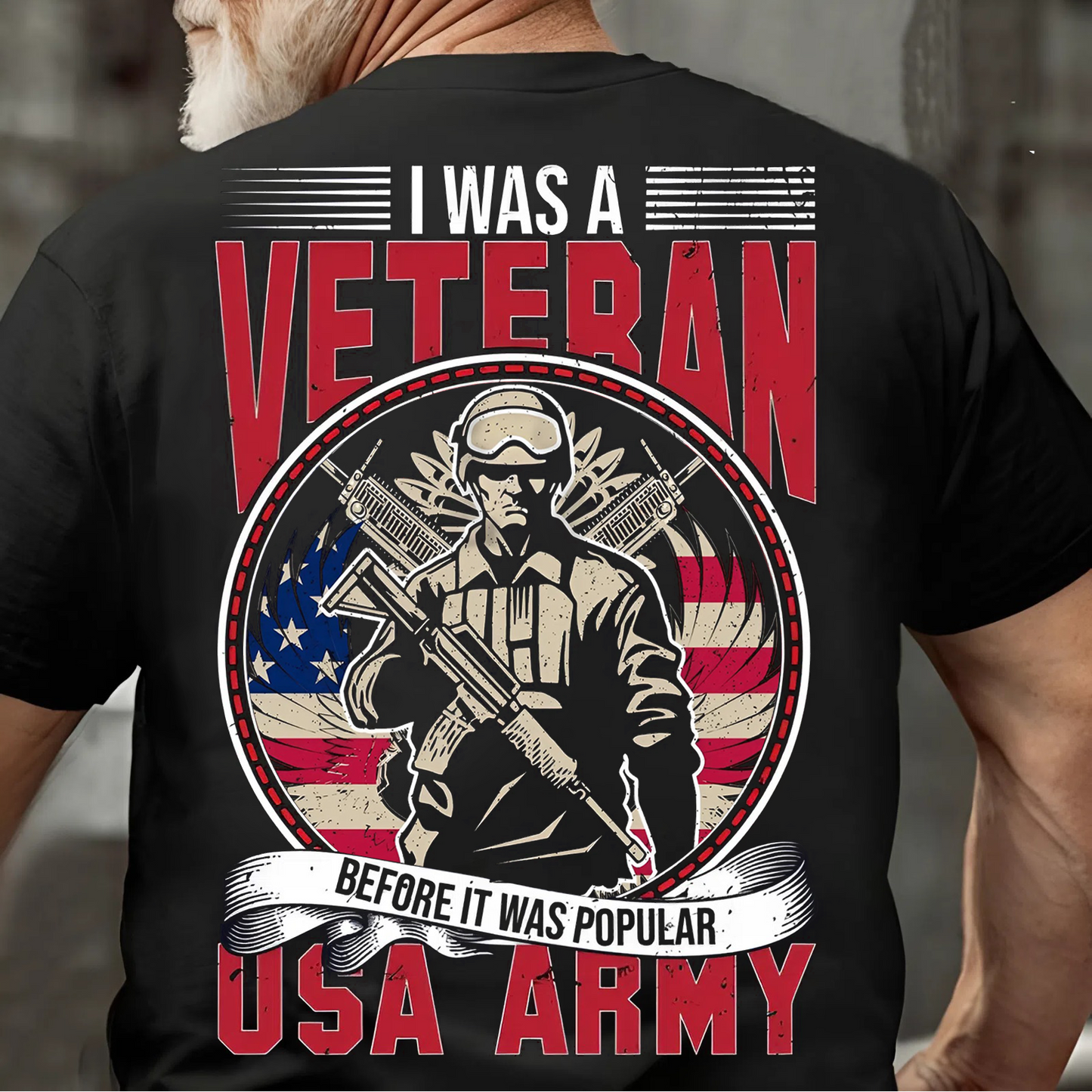 Proud Veteran Statement Tee – Honoring Service Before the Hype