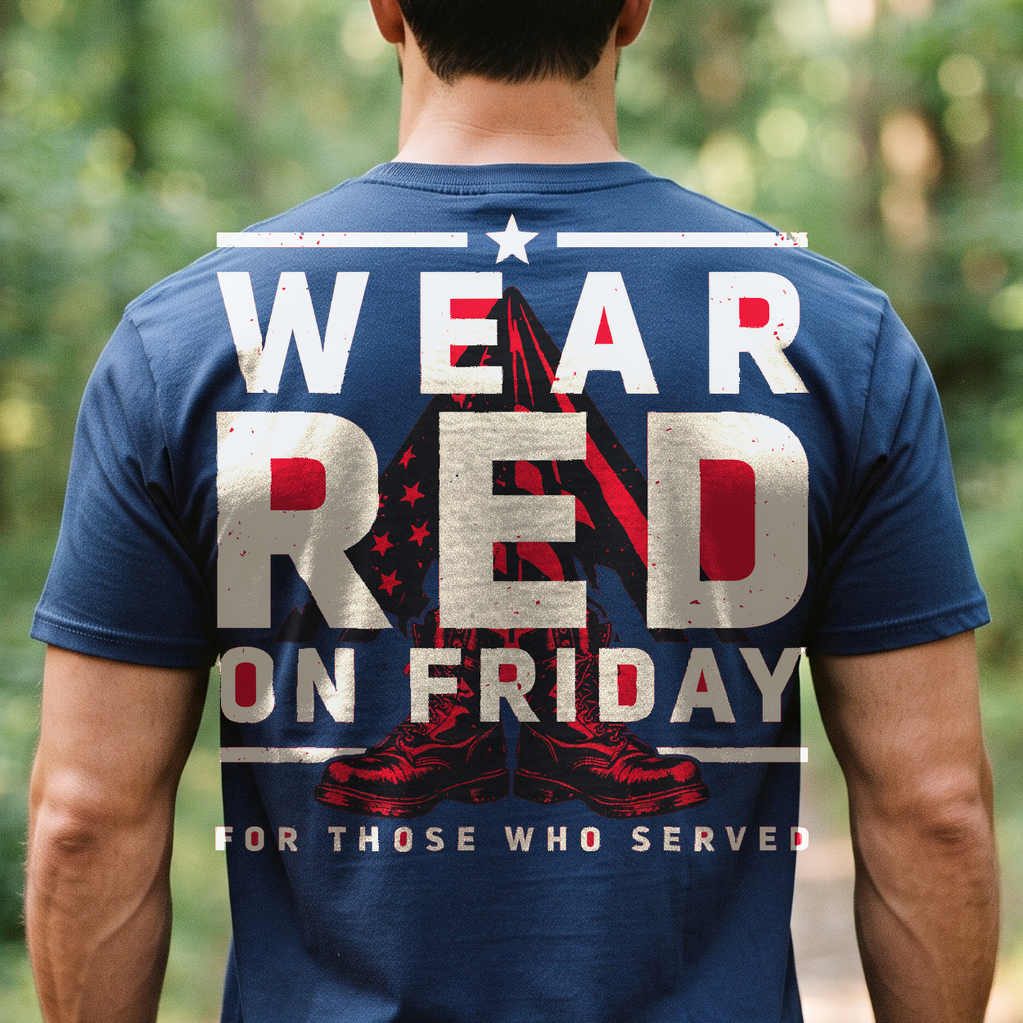 "Wear Red On Friday" T-Shirt – R.E.D. Friday Remember Everyone Deployed Military Gift