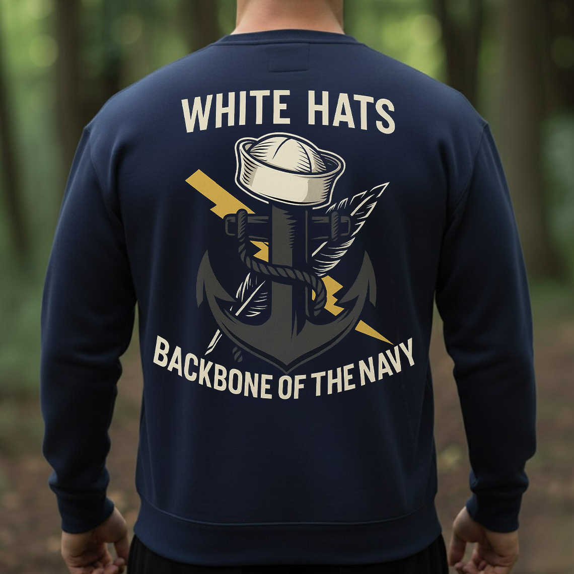 Navy Veteran White Hats Shirt, Sweatshirt, Hoodie – Backbone of the Navy Sailor Tee