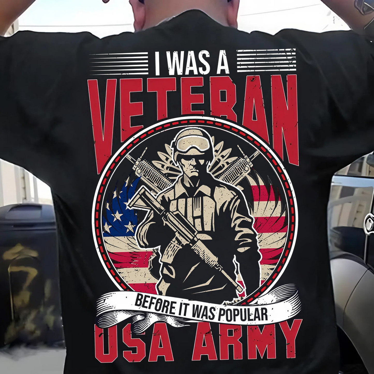 Proud Veteran Statement Tee – Honoring Service Before the Hype