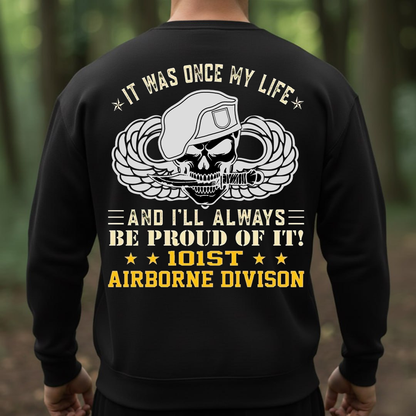 101st Airborne Division Veteran T-Shirt, Sweatshirt, Hoodie - Proud Military Skull Beret Tee for Army Veterans and Paratroopers