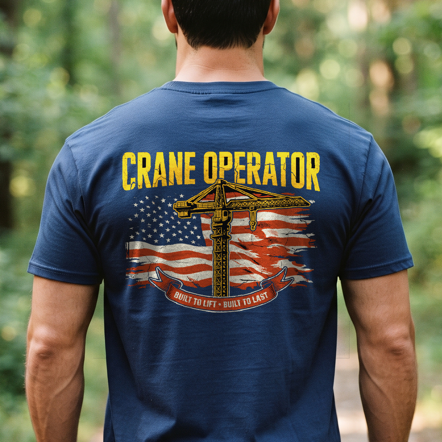 "Crane Operator" T-Shirt – Heavy Equipment Operator Blue Collar Worker Gift
