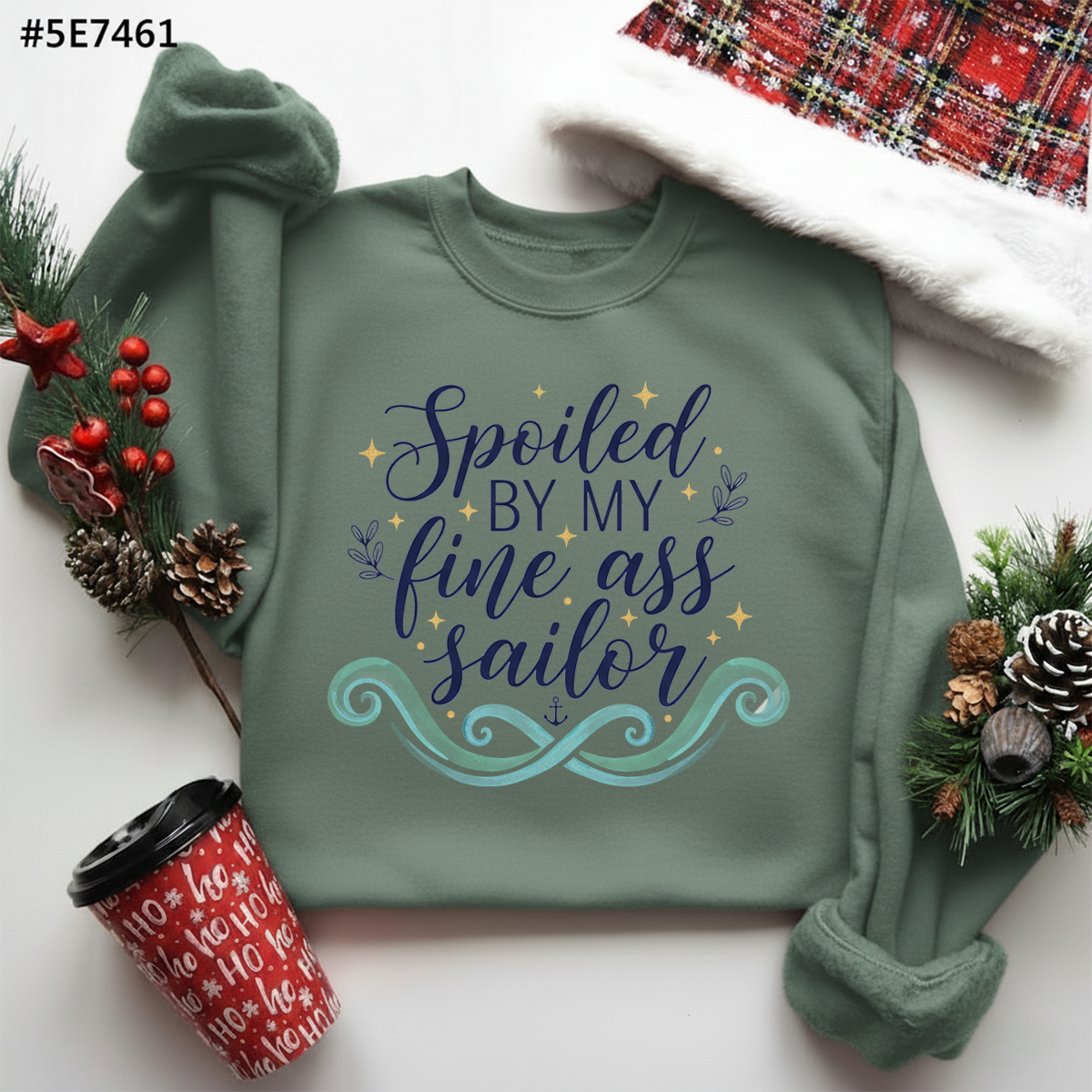 Spoiled by My Handsome Sailor Sweatshirt – Cute Navy Wife Gift,Proud Sailor Girlfriend Hoodie