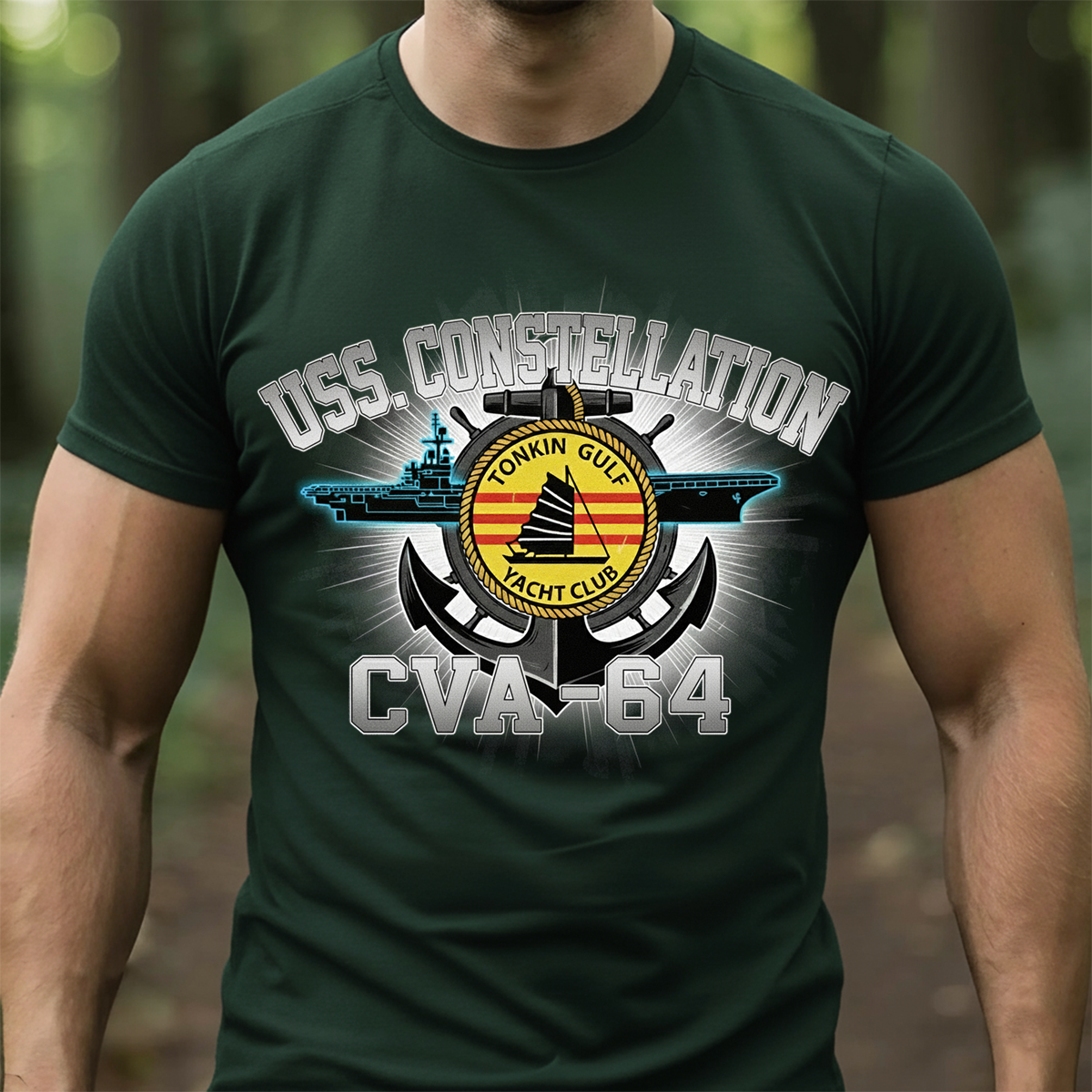 USS Constellation CVA-64 Tonkin Gulf Veteran Shirt, Navy Carrier Cruise Tee, Gift For Veteran