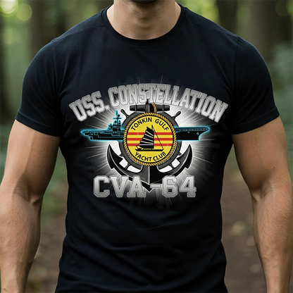 USS Constellation CVA-64 Tonkin Gulf Veteran Shirt, Navy Carrier Cruise Tee, Gift For Veteran