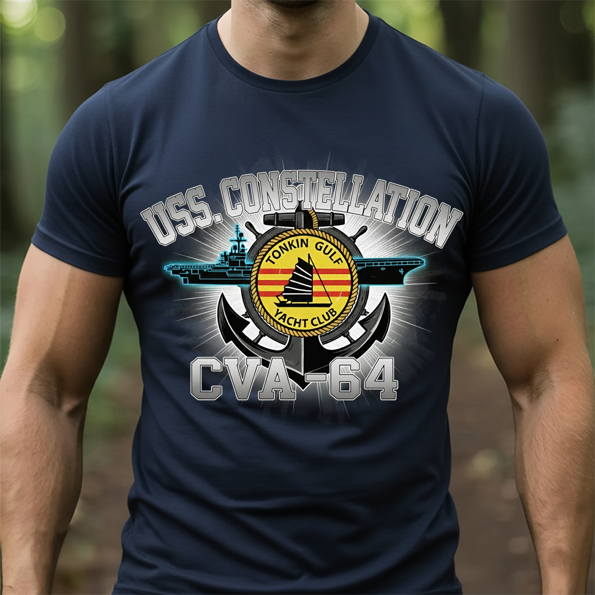 USS Constellation CVA-64 Tonkin Gulf Veteran Shirt, Navy Carrier Cruise Tee, Gift For Veteran