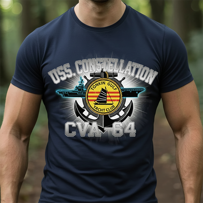 USS Constellation CVA-64 Tonkin Gulf Veteran Shirt, Navy Carrier Cruise Tee, Gift For Veteran