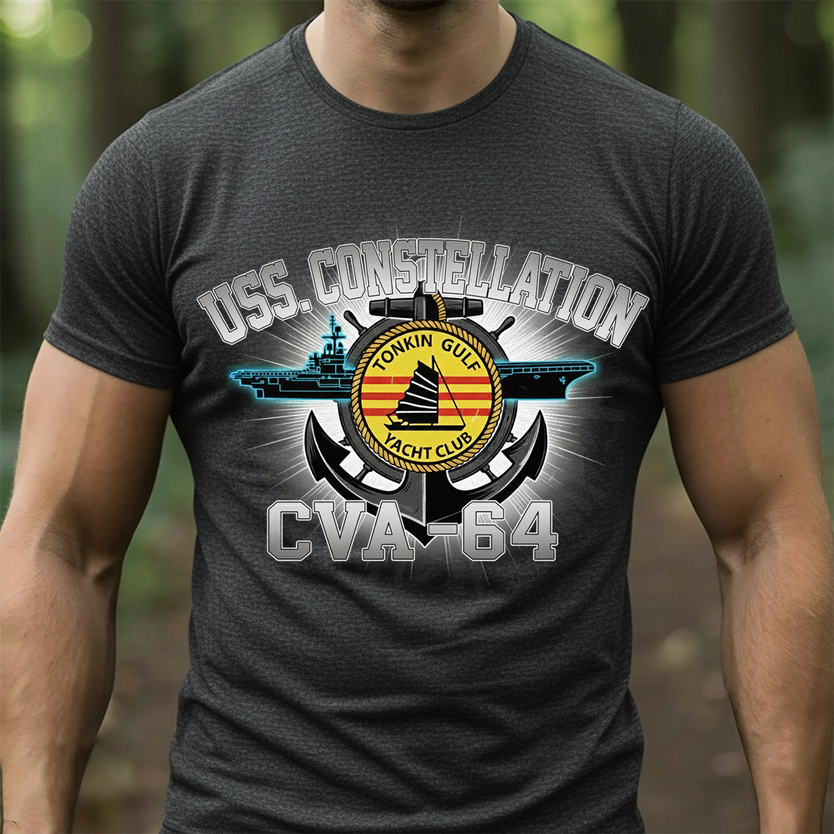 USS Constellation CVA-64 Tonkin Gulf Veteran Shirt, Navy Carrier Cruise Tee, Gift For Veteran