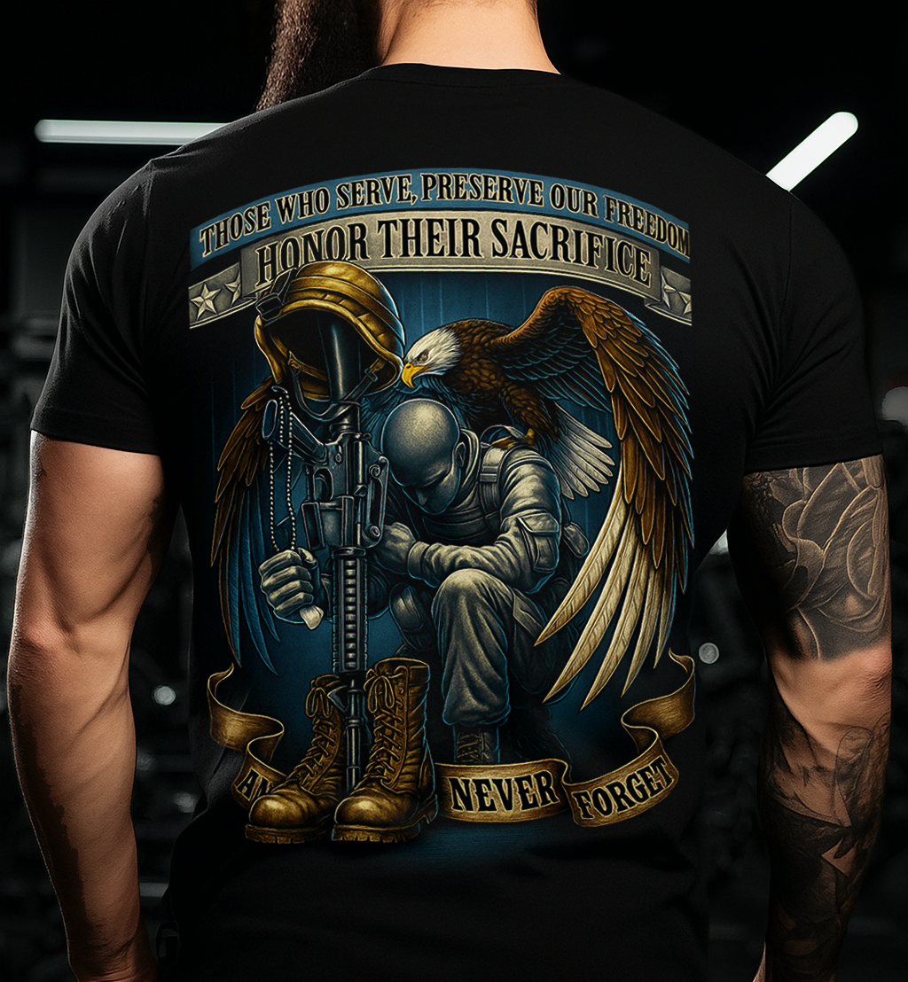 Military Tribute T-Shirt: Remember the Fallen, Preserve Freedom T-Shirt Gift For Men's