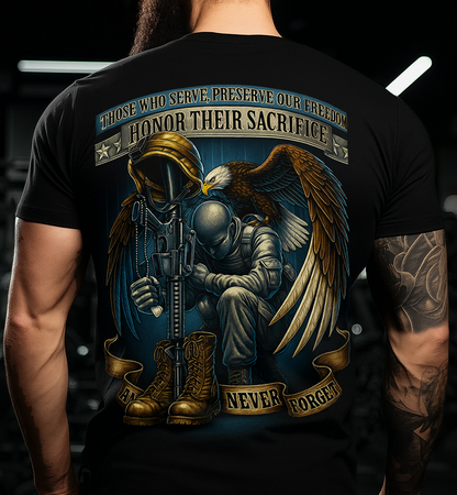 Military Tribute T-Shirt: Remember the Fallen, Preserve Freedom T-Shirt Gift For Men's