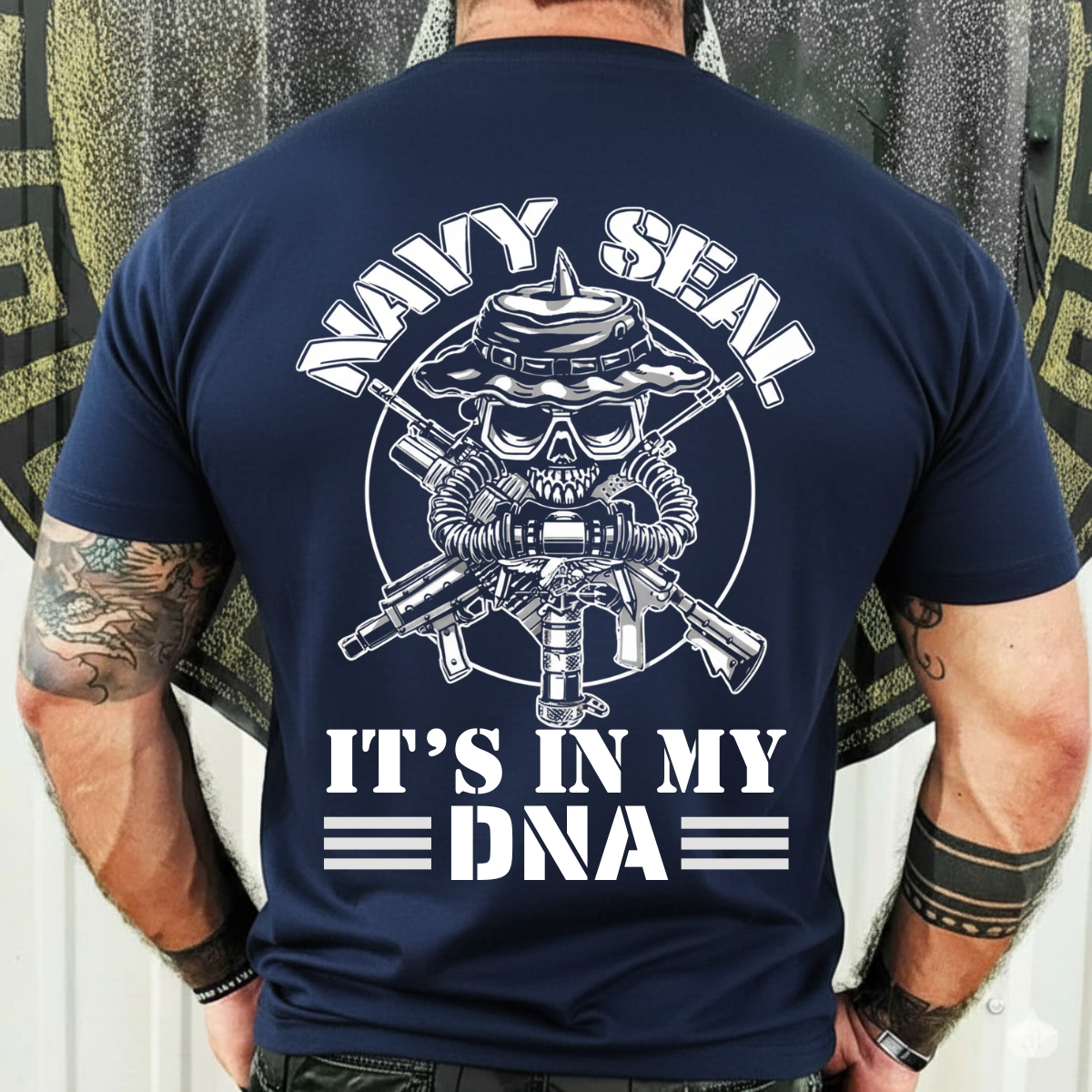 US Navy Seal Shirt – It’s In My DNA – Tactical Skull Diver Design for Veterans