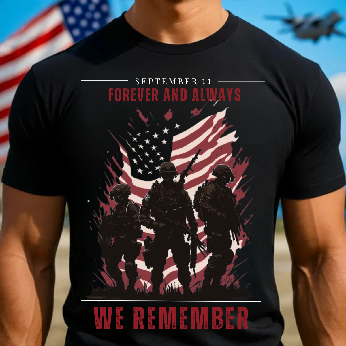 Memorial Tribute T-Shirt – Forever and Always We Remember