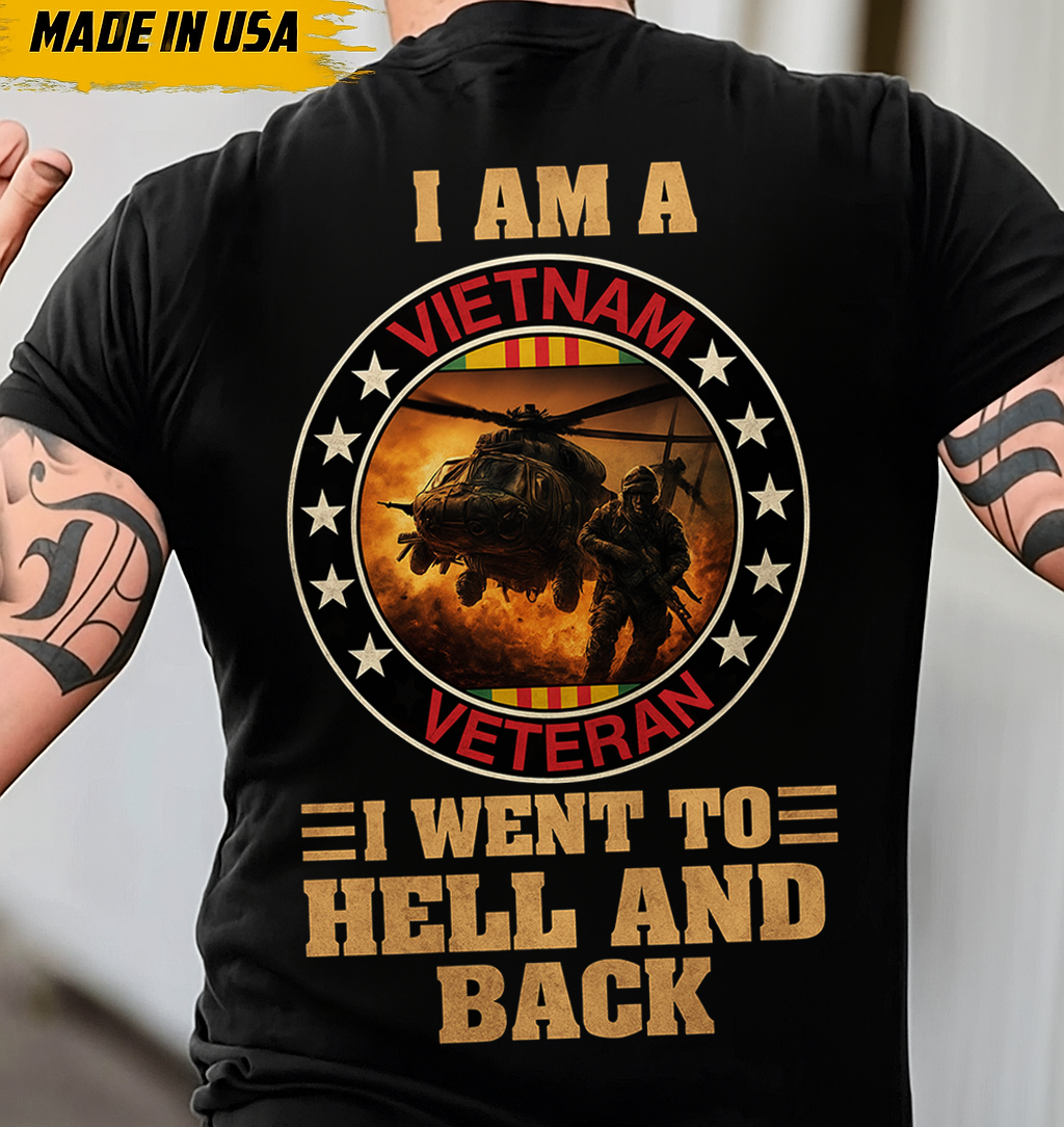 Vietnam Veteran Shirt – A Tribute to Fathers and Brave Men Who Fought and Returned Gift For Men's and Husband