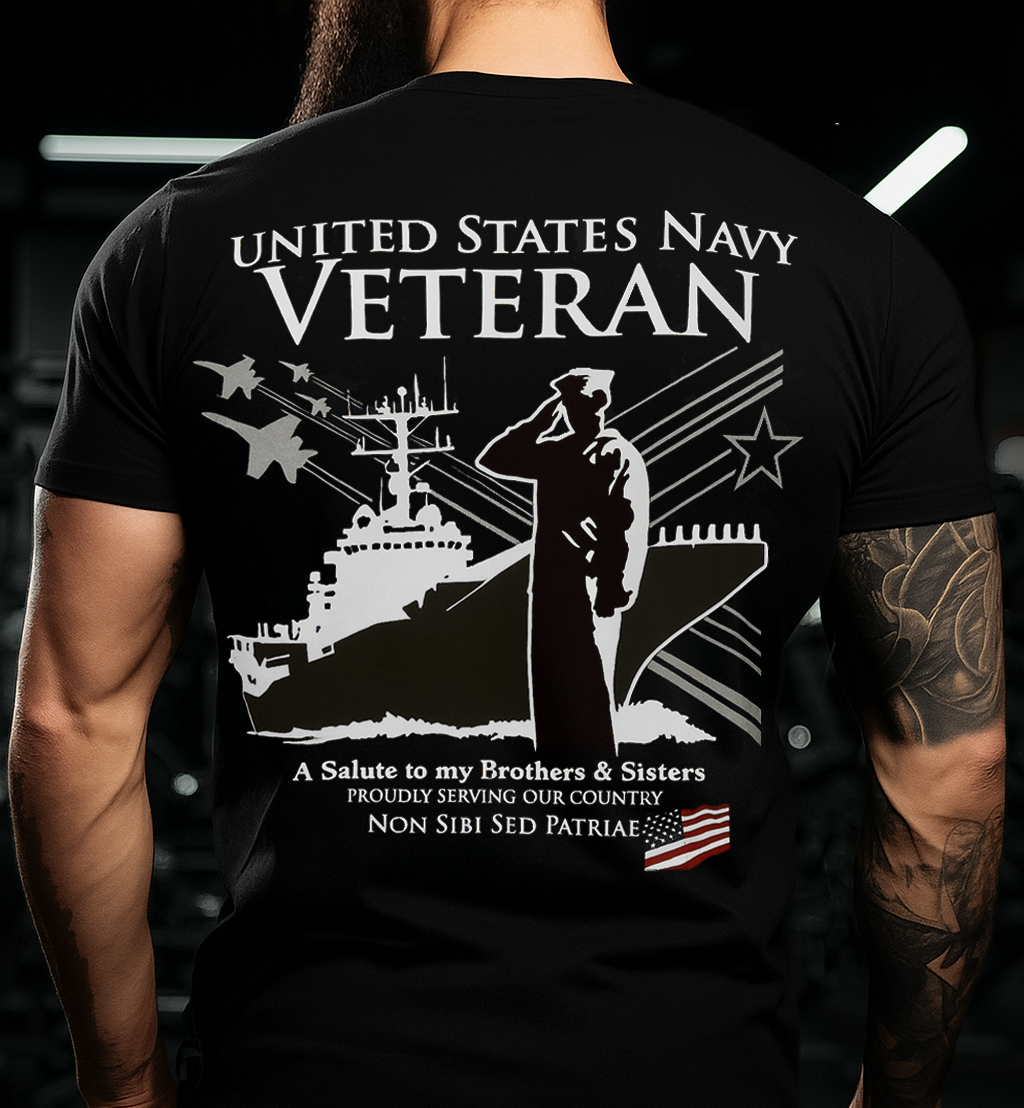 United States Navy Veteran T-Shirt – Proud Gift for Dad & Grandpa