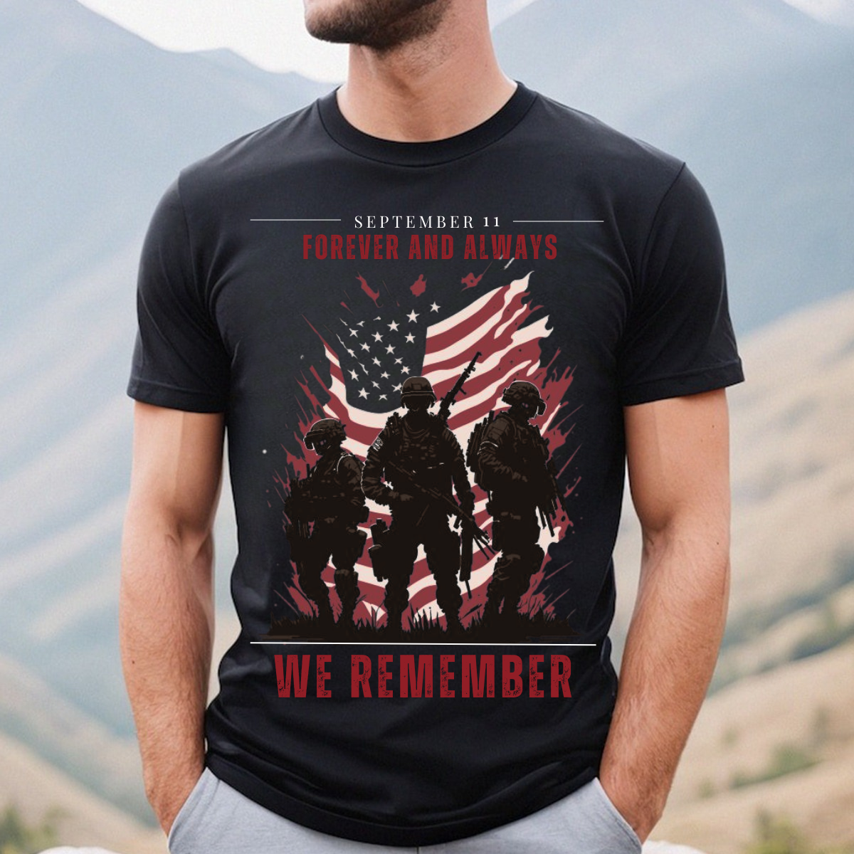 Memorial Tribute T-Shirt – Forever and Always We Remember
