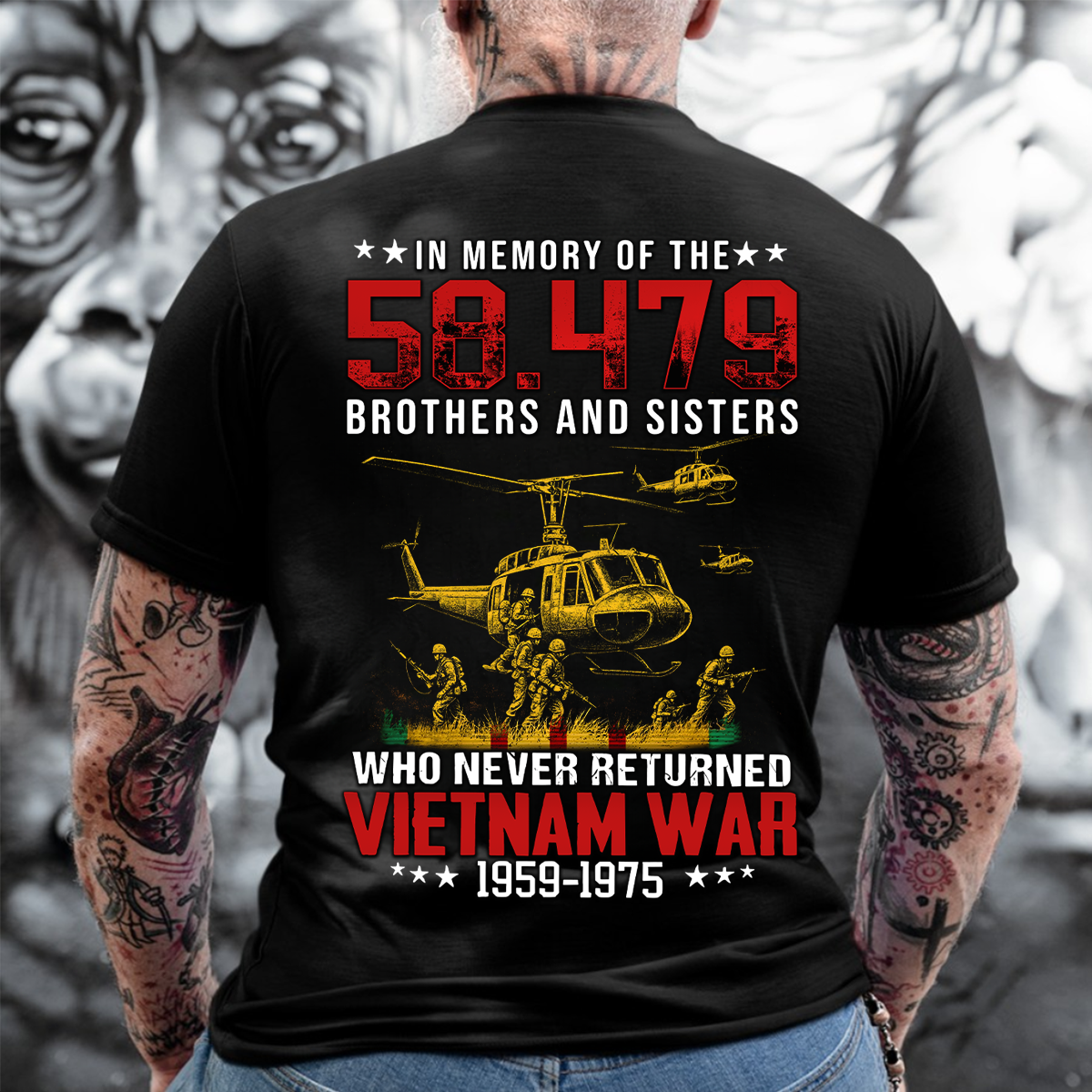 Vietnam War Veteran Shirt – Honor the 58,479 Brothers and Sisters Who Never Returned