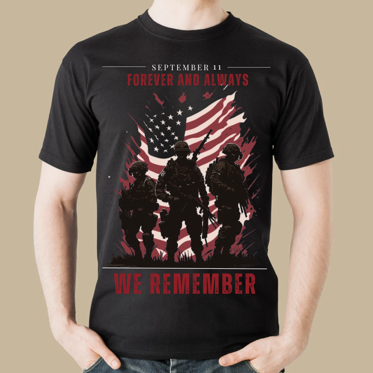 Memorial Tribute T-Shirt – Forever and Always We Remember