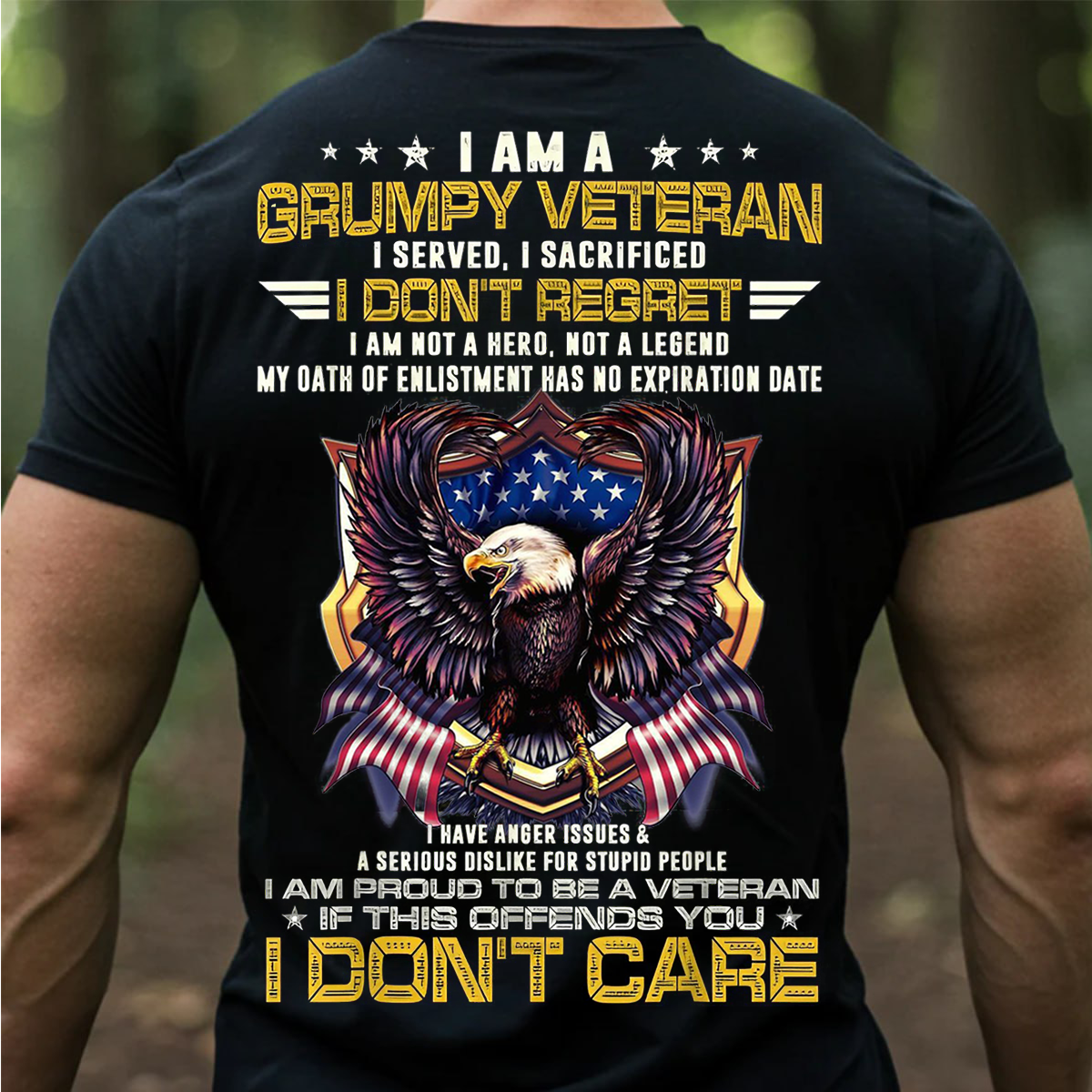 Grumpy Veteran- Honoring Service, Embracing Sacrifice, No Regrets