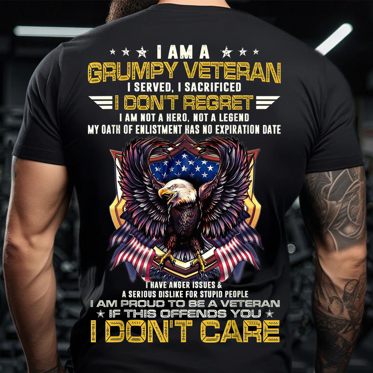 Grumpy Veteran- Honoring Service, Embracing Sacrifice, No Regrets