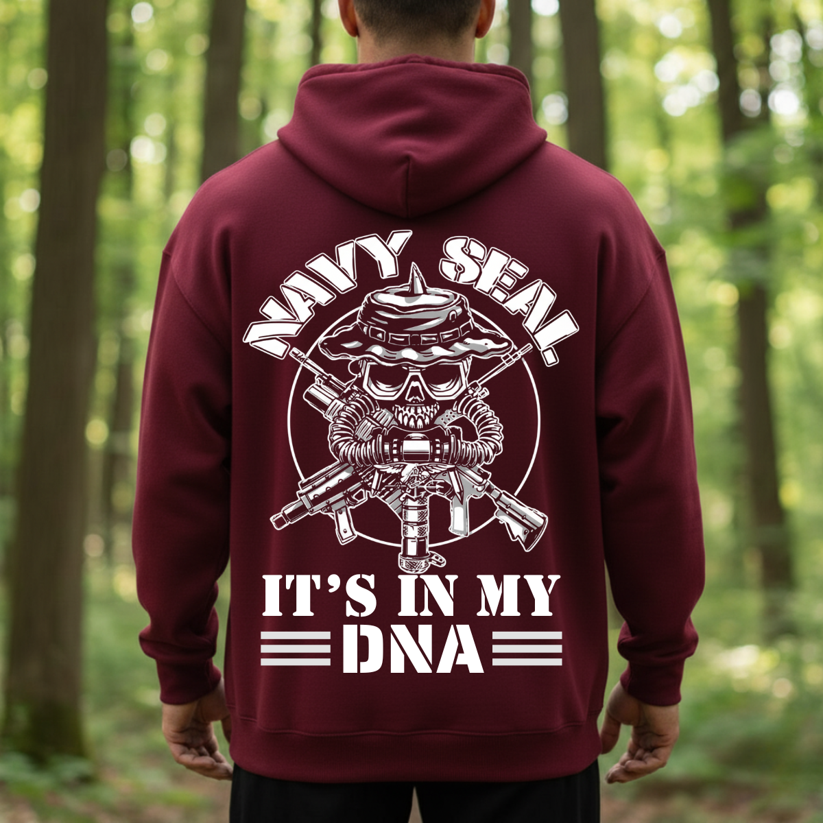 US Navy Seal Shirt – It’s In My DNA – Tactical Skull Diver Design for Veterans
