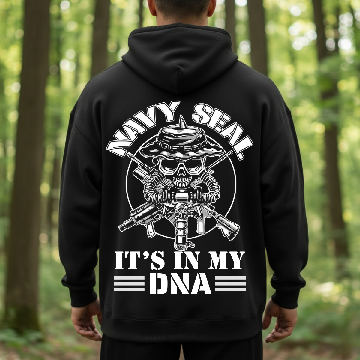 US Navy Seal Shirt – It’s In My DNA – Tactical Skull Diver Design for Veterans