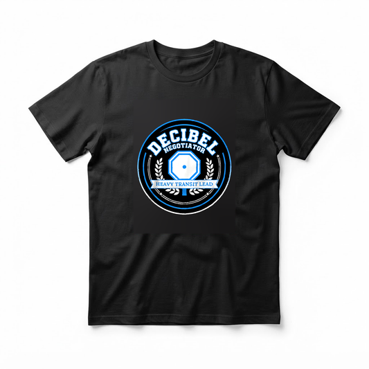 "Decibel Negotiator Heavy Transit Lead" T-Shirt - Funny School Bus Driver Gift for Bus Drivers