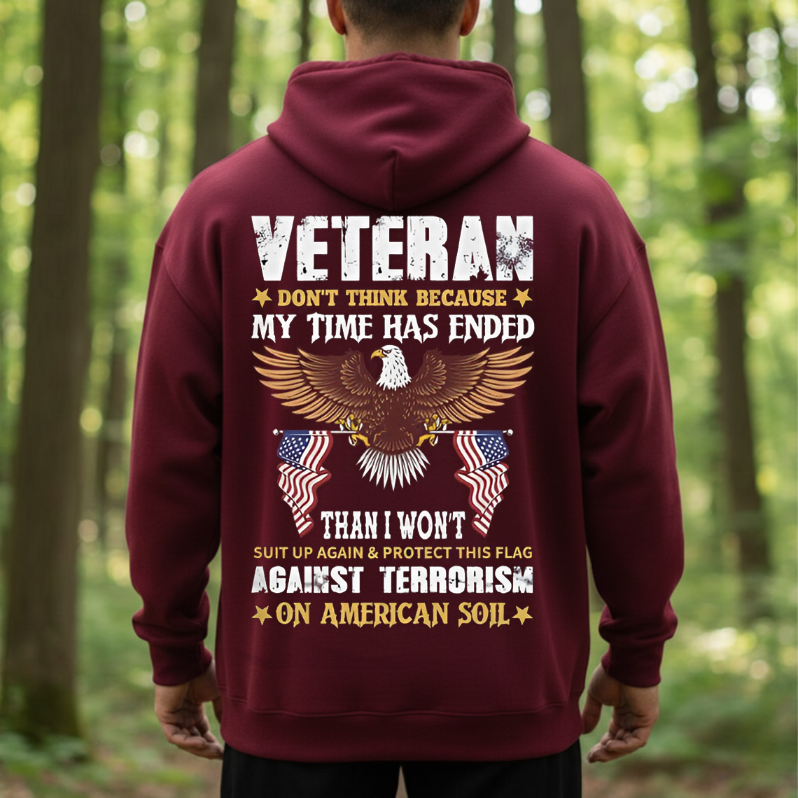 Veteran Eagle Shirt, Sweatshirt, Hoodie – Patriotic American Flag T-Shirt for Men, Proud Veteran Gift
