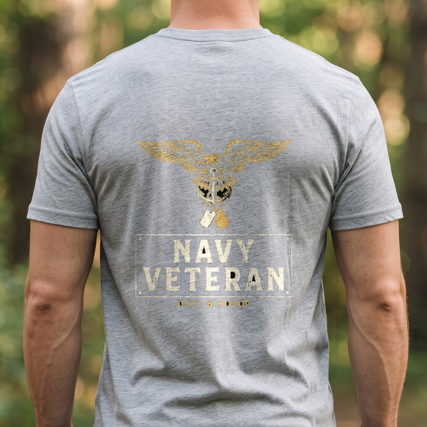 "Navy Veteran" T-Shirt – Patriotic Military Veteran Pride Gift for Veterans Day