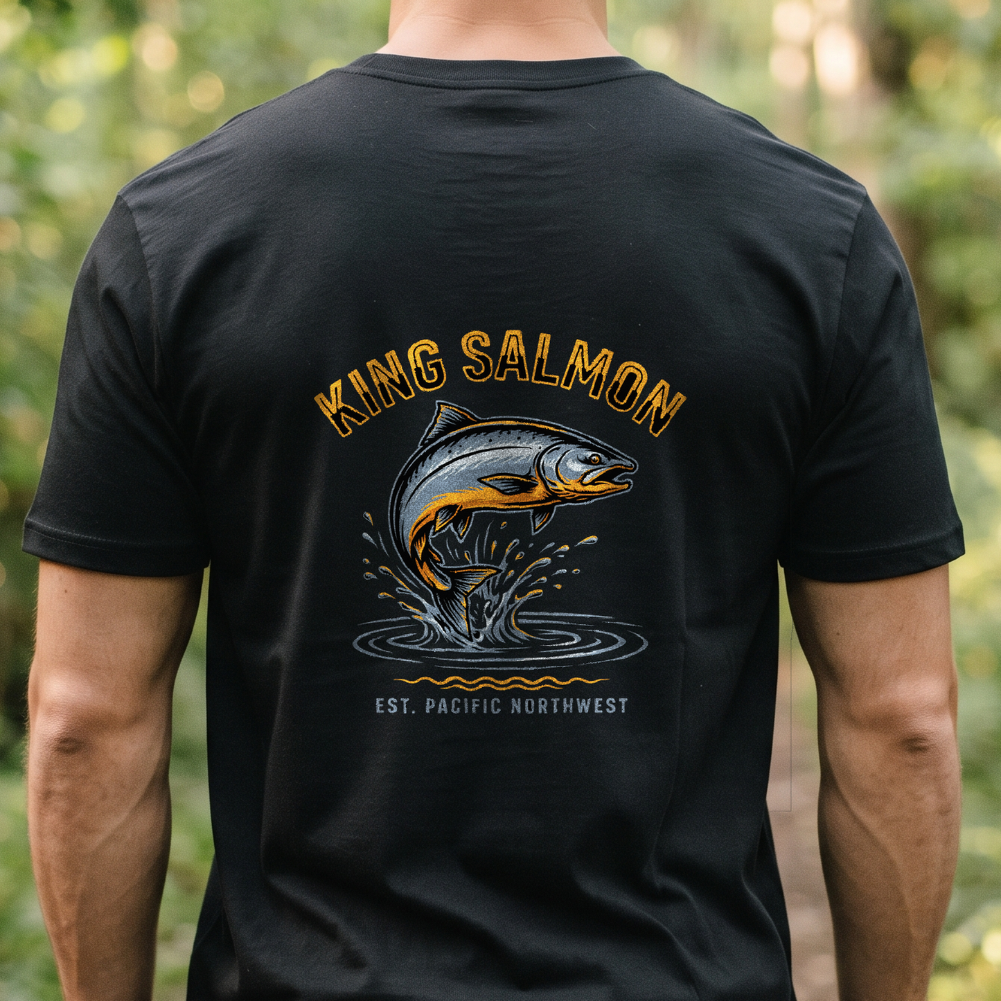 "King Salmon" T-Shirt – Fishing Angler Outdoor Gift for Fishermen