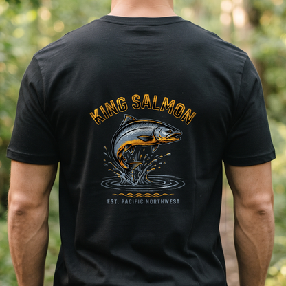 "King Salmon" T-Shirt – Fishing Angler Outdoor Gift for Fishermen
