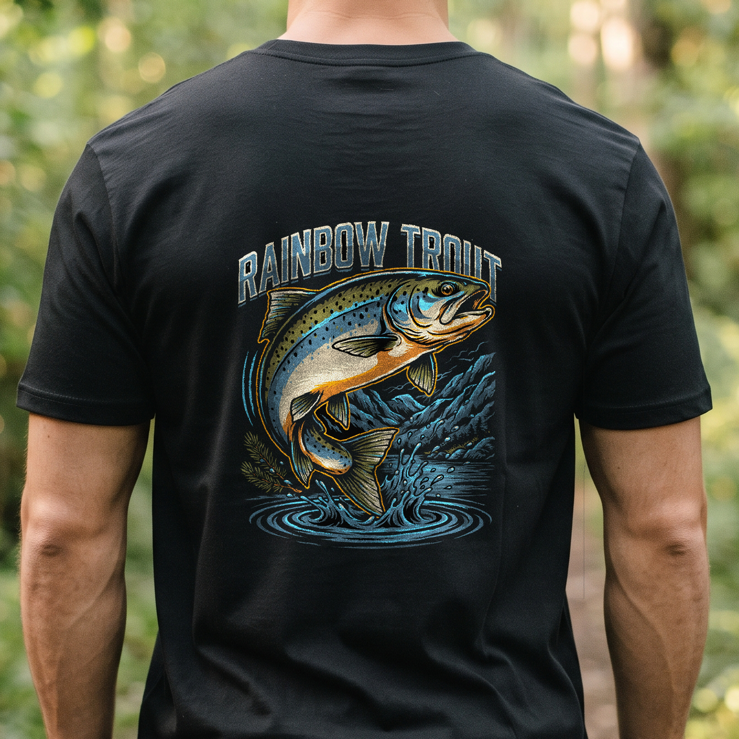 "Rainbow Trout" T-Shirt – Fishing Angler Outdoor Gift for Fishermen