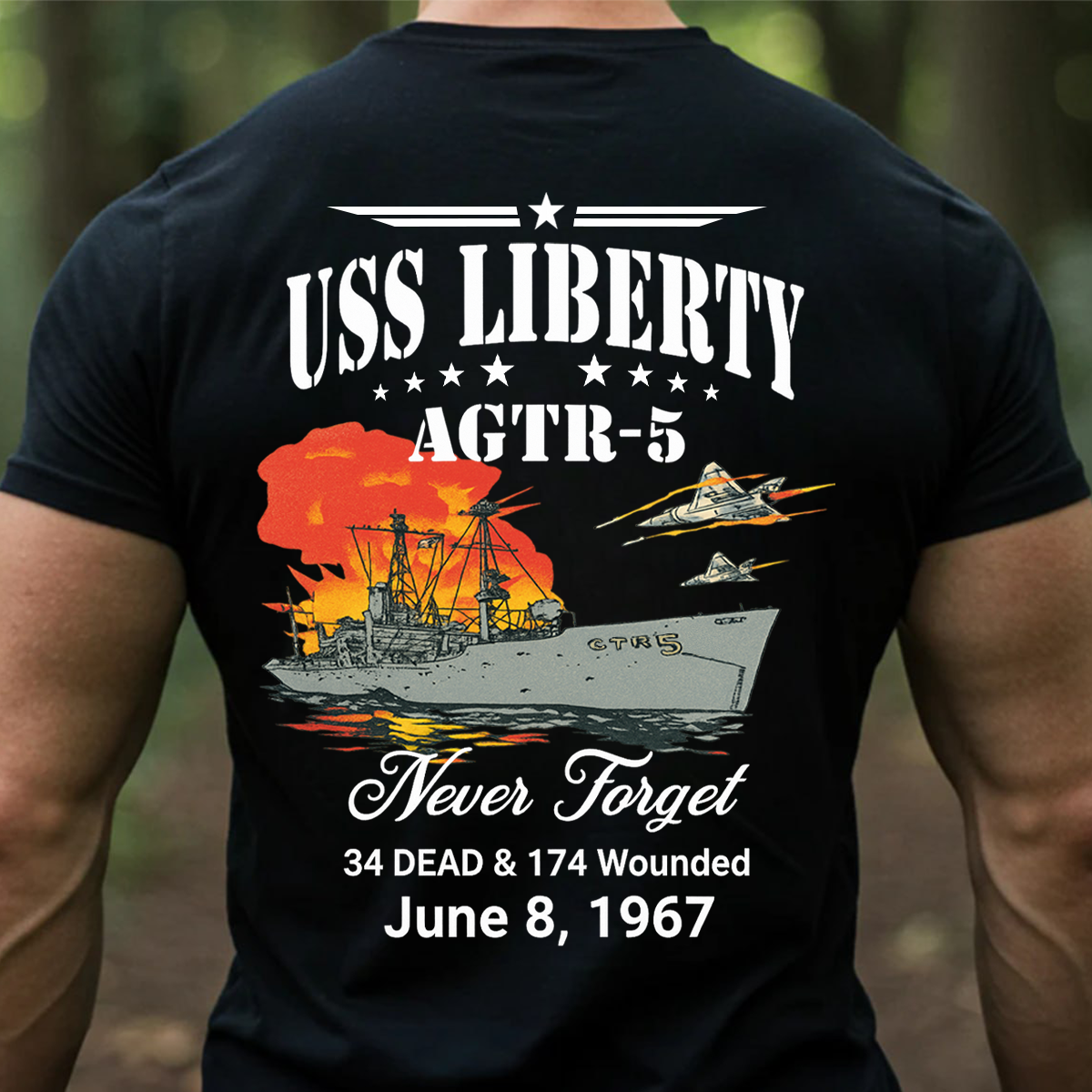 1967 Naval Incident Tribute Shirt, Never Forget Memorial Sweatshirt, Historical Veteran Remembrance Gift
