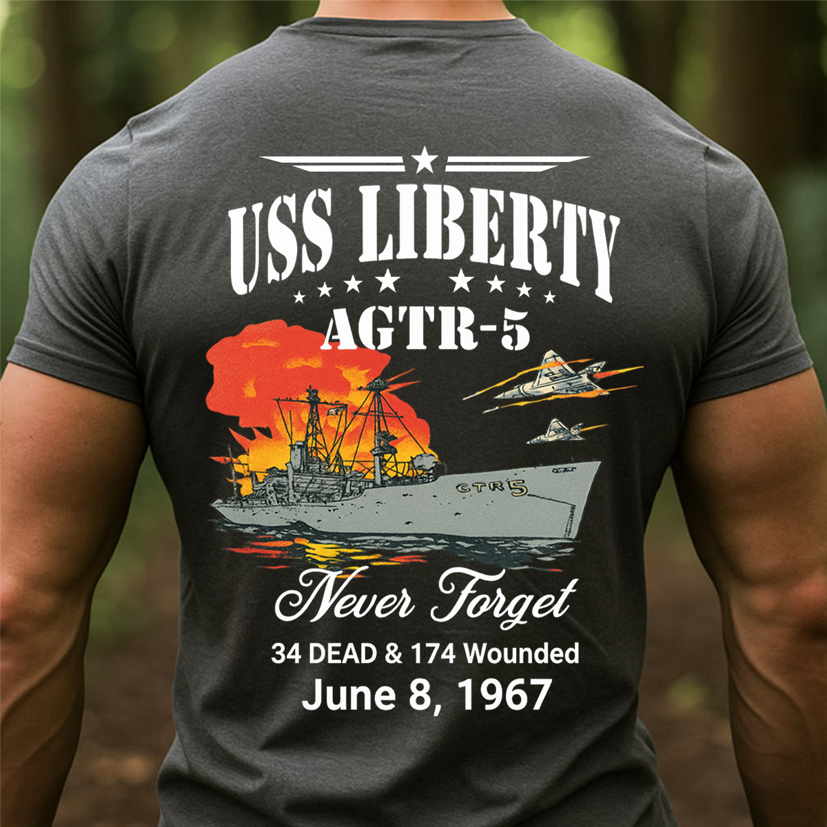 1967 Naval Incident Tribute Shirt, Never Forget Memorial Sweatshirt, Historical Veteran Remembrance Gift
