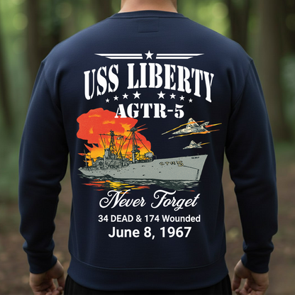 1967 Naval Incident Tribute Shirt, Never Forget Memorial Sweatshirt, Historical Veteran Remembrance Gift