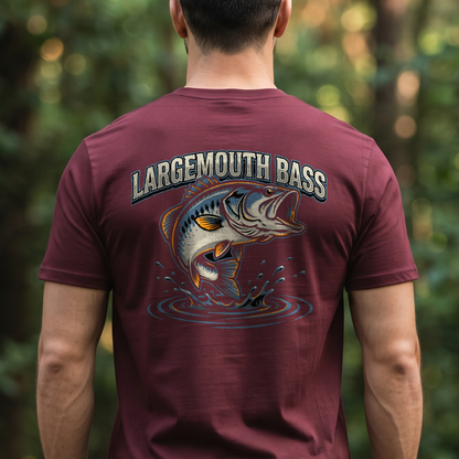 "Largemouth Bass" T-Shirt – Fishing Angler Outdoor Gift for Fishermen