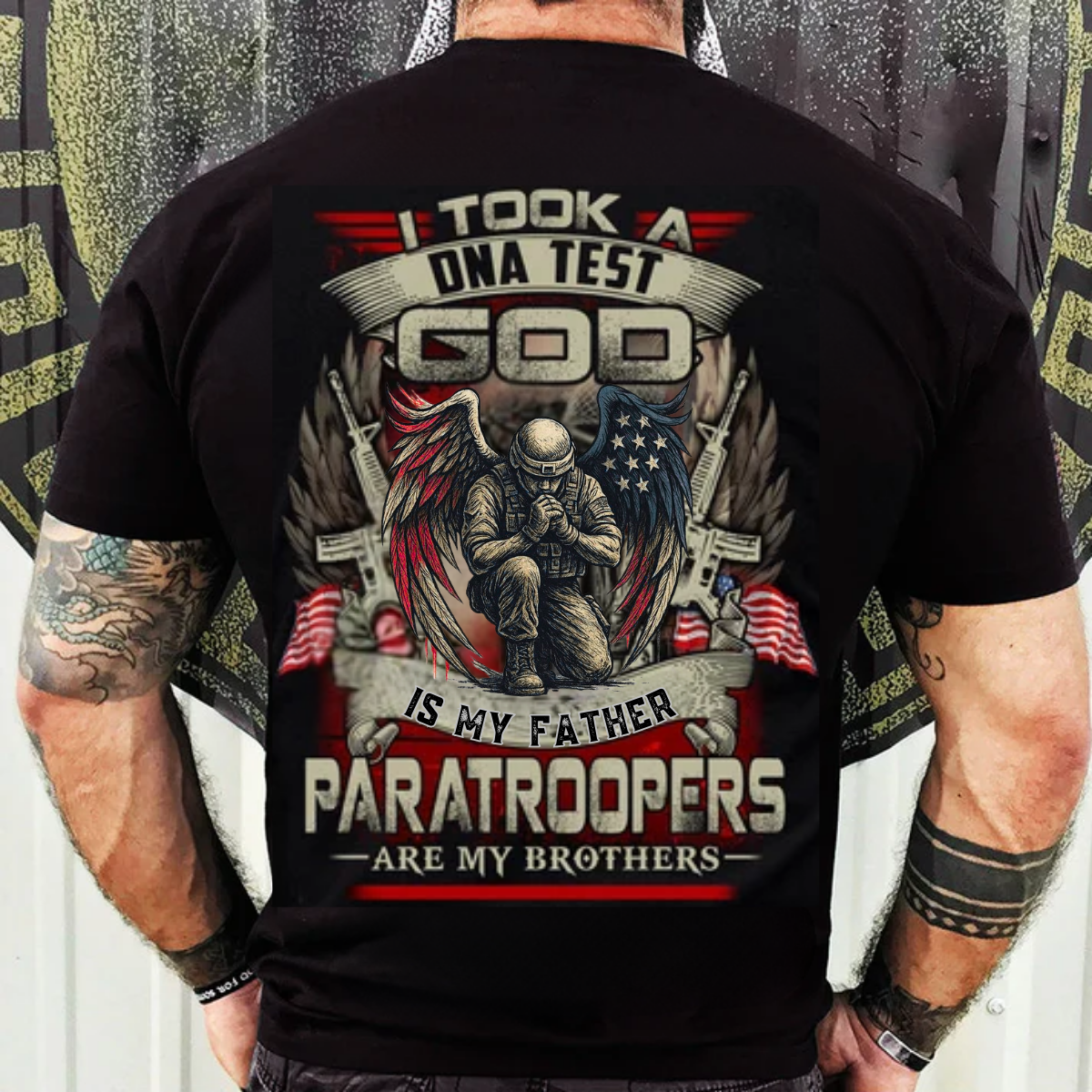 Paratrooper T-Shirt – I Took a DNA Test, God Is My Father, Paratroopers Are My Brothers - Veteran T-Shirt