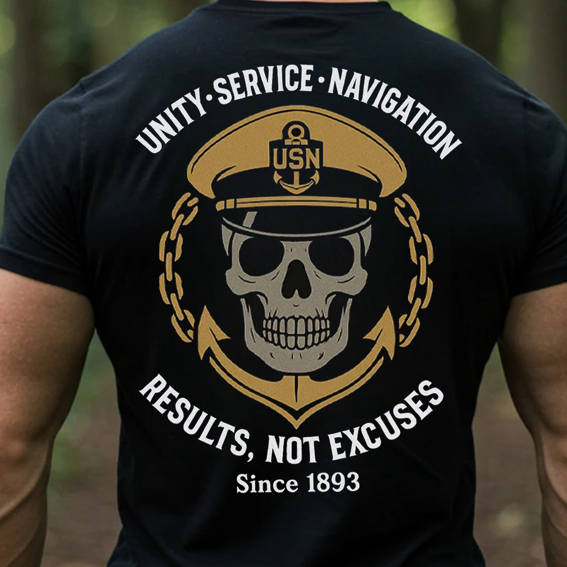 US Navy Chief Veteran T-Shirt, Sweatshirt, Hoodie – Unity Service Navigation Since 1893 Military Pride Patriotic Tee