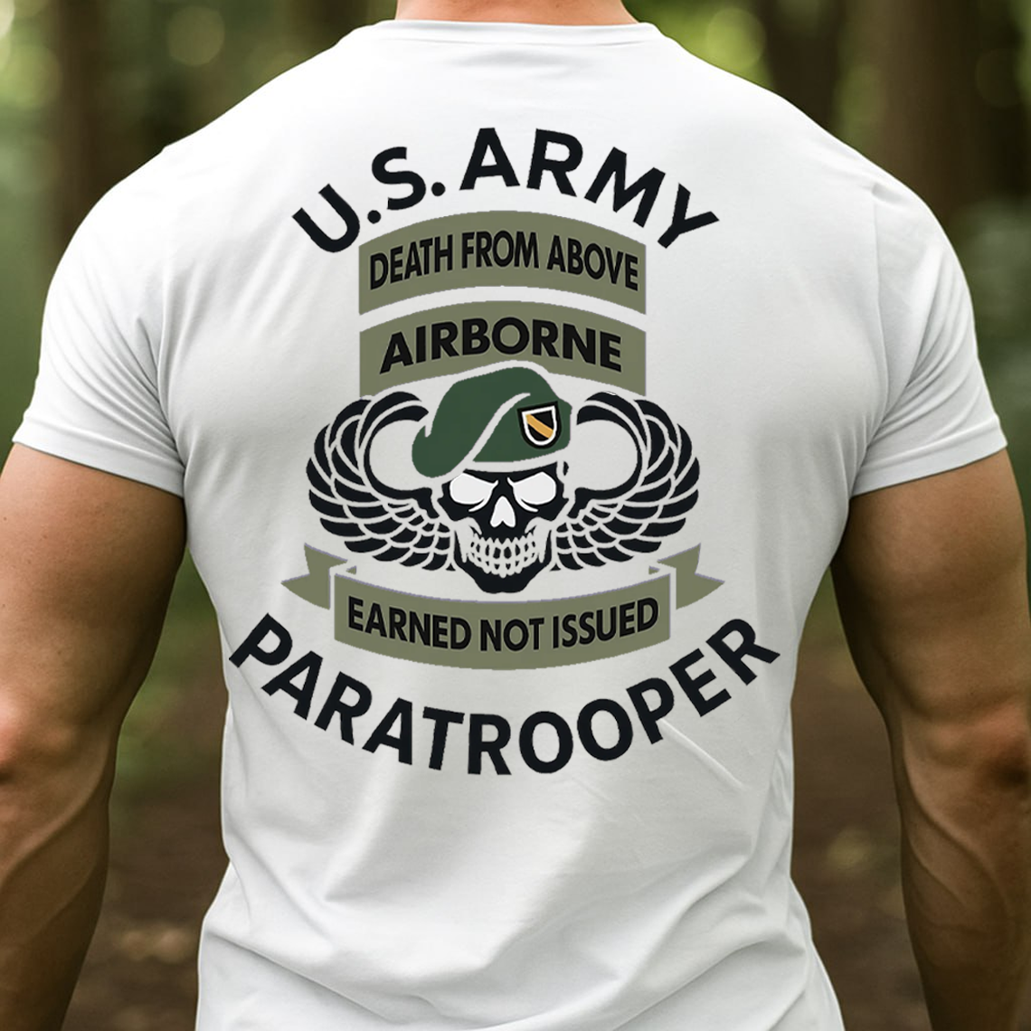 U.S. Army Paratrooper T-Shirt, Sweatshirt, Hoodie – Airborne Death From Above Military Veteran Tee